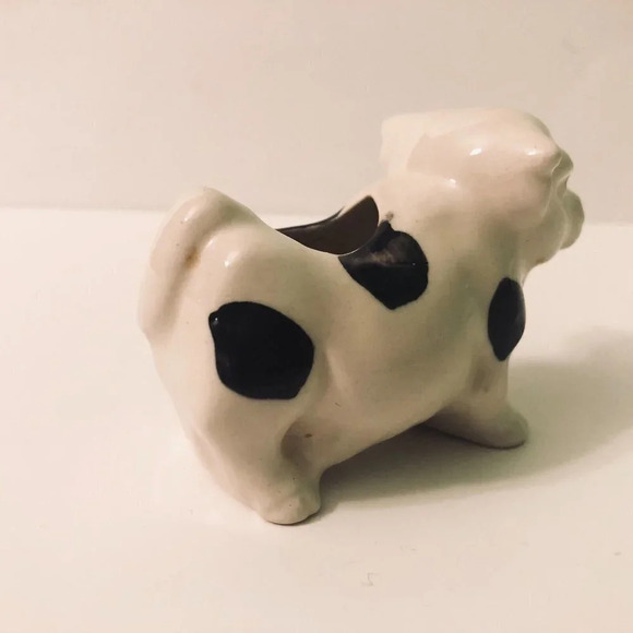 Vintage Lot of 2 Ceramic Cow With Spots  Toothpick Holder Japan - Picture 13 of 16